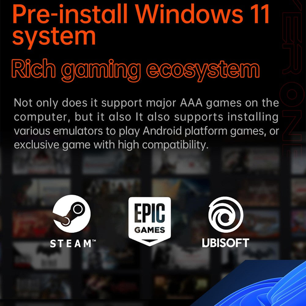 Herní konzole ONE Netbook OneXFly F1 Pro, 7" OLED displej s rozlišením 1920*1080, procesor AMD Ryzen AI 9 HX 370, 12jádrový procesor s frekvencí max. 5,1 GHz, obnovovací frekvence 144 Hz, 32 GB RAM LPDDR5x, 2 TB SSD disk PCle 4.0, zvukový systém Harman, 2x USB-C 4.0, 1x USB-A 3.0, 1x slot pro TF kartu, 1x audio