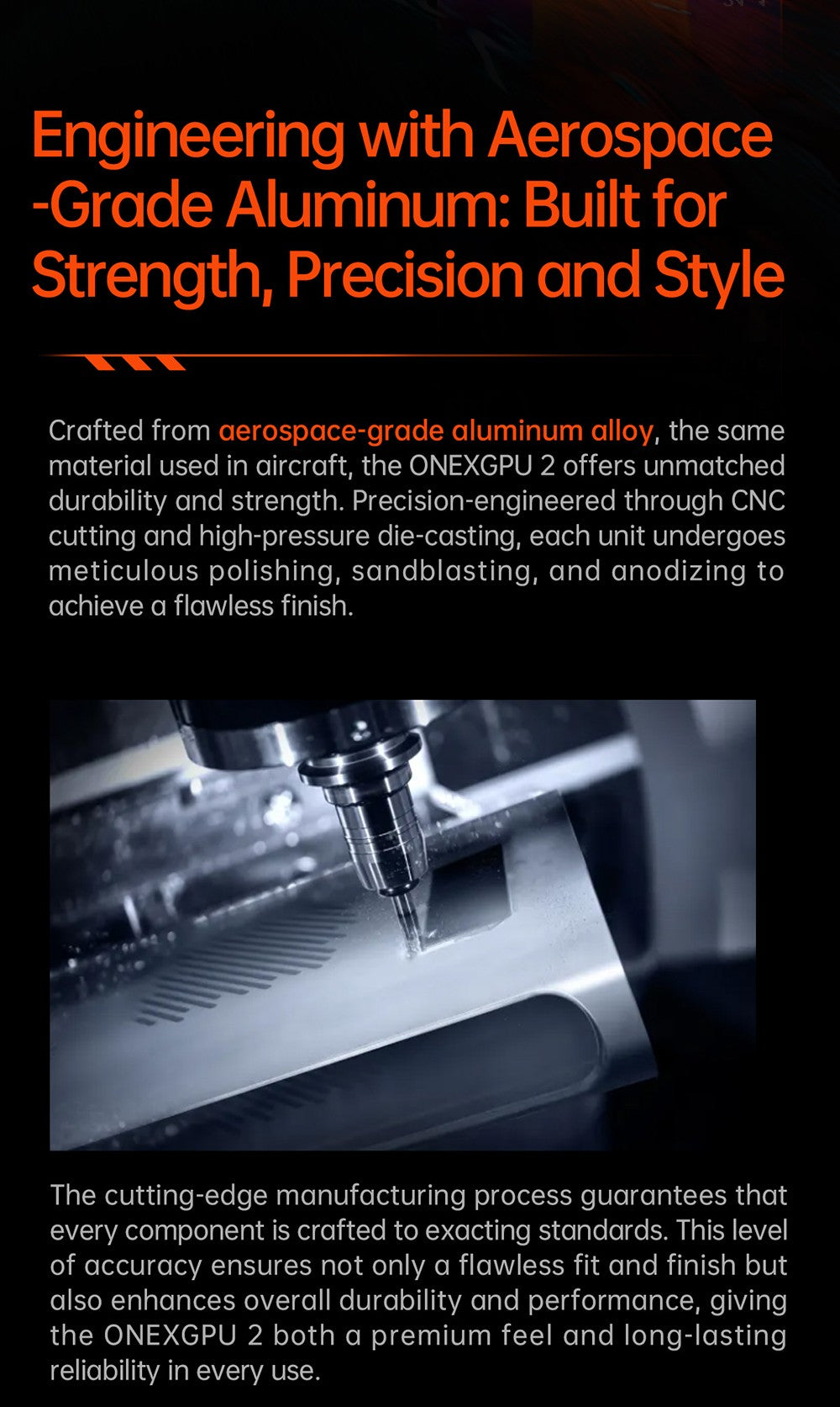 Dokovací stanice ONEXGPU 2 eGPU pro jeden netbook s grafickou kartou AMD Radeon RX 7800M, 12 GB GDDR6 RAM, 192bitová procesorová jednotka, 1 port Oculink, 1 port USB-C 4.0, 2 porty USB 3.2, 1 port PCIe 3.0 SSD, 1 port RJ45, 1 port HDMI 2.1, 2 porty DP 2.0, 65W zpětné nabíjení, RGB světelné efekty