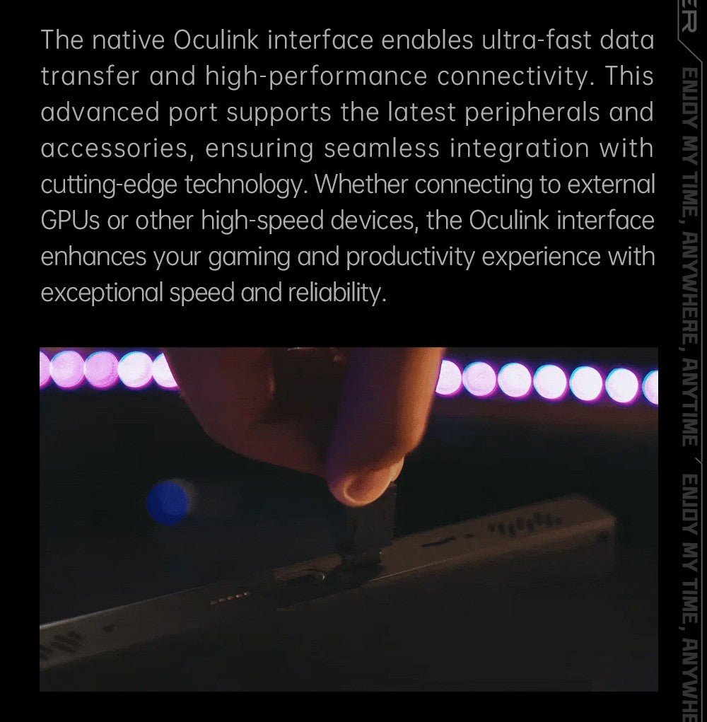 Herní mini PC OneXPlayer X1, AMD Ryzen 7 8840U, 8 jader, max. 5,1 GHz, 8,8" 2560*1600, 144Hz LTPS displej, 32GB LPDDR5x 7500MHz RAM, 1TB SSD, 2x USB4, 1x USB3.2, 1x slot pro TF kartu, 1x Oculink, 1x audio, Harman Sound System, baterie 65,02 Wh