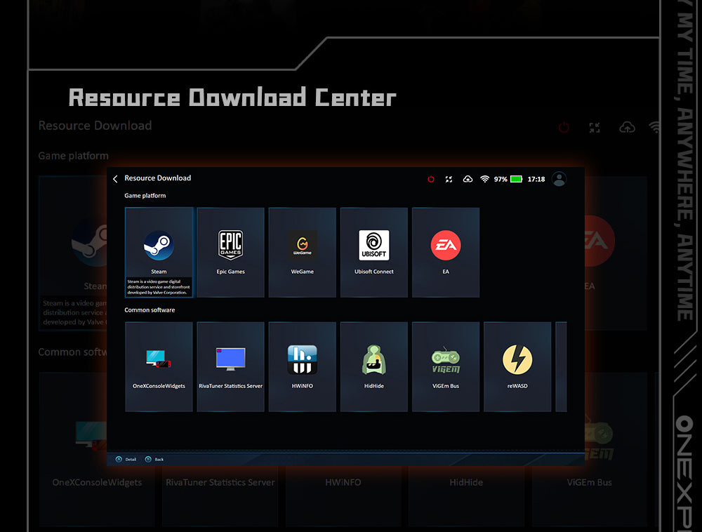 Herní mini PC OneXPlayer X1, AMD Ryzen 7 8840U, 8 jader, max. 5,1 GHz, 8,8" 2560*1600, 144Hz LTPS displej, 32GB LPDDR5x 7500MHz RAM, 1TB SSD, 2x USB4, 1x USB3.2, 1x slot pro TF kartu, 1x Oculink, 1x audio, Harman Sound System, baterie 65,02 Wh