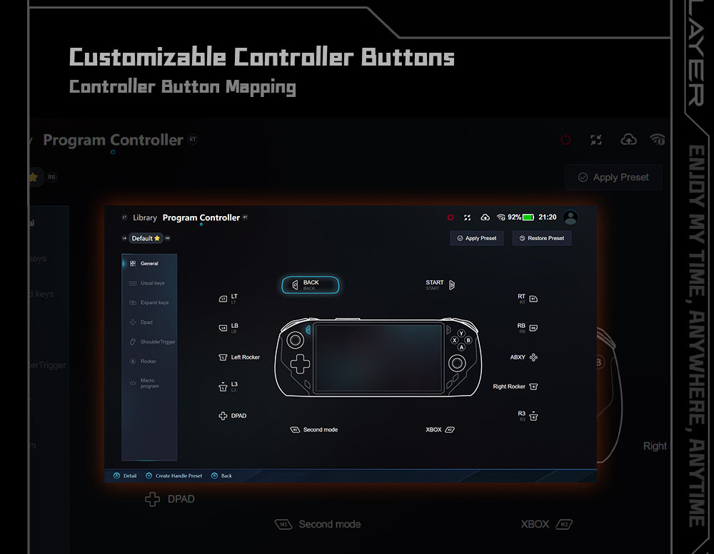 Herní mini PC OneXPlayer X1, AMD Ryzen 7 8840U, 8 jader, max. 5,1 GHz, 8,8" 2560*1600, 144Hz LTPS displej, 32GB LPDDR5x 7500MHz RAM, 1TB SSD, 2x USB4, 1x USB3.2, 1x slot pro TF kartu, 1x Oculink, 1x audio, Harman Sound System, baterie 65,02 Wh