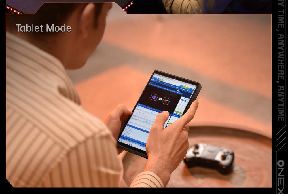 Herní mini PC OneXPlayer X1, AMD Ryzen 7 8840U, 8 jader, max. 5,1 GHz, 8,8" 2560*1600, 144Hz LTPS displej, 32GB LPDDR5x 7500MHz RAM, 1TB SSD, 2x USB4, 1x USB3.2, 1x slot pro TF kartu, 1x Oculink, 1x audio, Harman Sound System, baterie 65,02 Wh