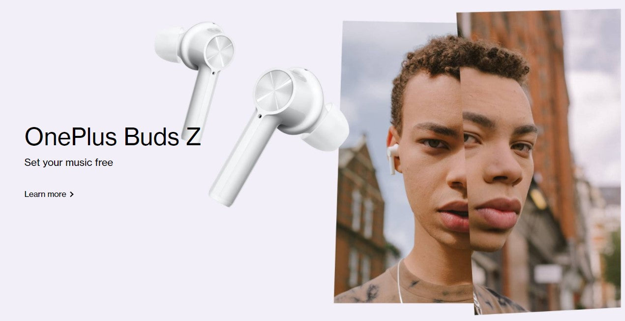 Sluchátka OnePlus Buds Z TWS – bílá