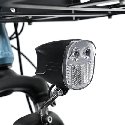 ONESPORT OT01 Electric Cargo Bike, 650W Motor, 48V 27Ah Battery, 20*2.6-inch Tire, 25km/h Max Speed, 100km Max Range, Hydraulic Disc Brakes, Front Suspension Fork - Blue