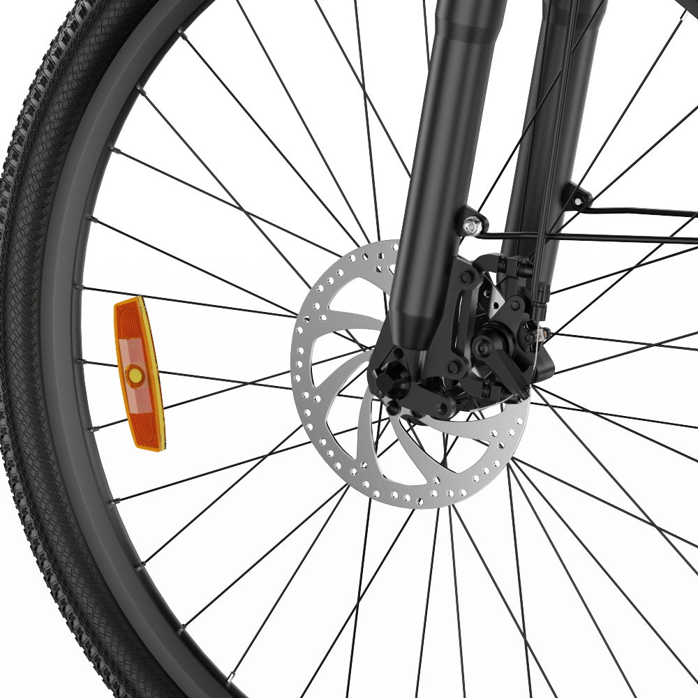 ONESPORT OT18 City Electric Bike, 26*2.35 inch wide Tires, 250W Motor 25km/h, 36V 14.4Ah Big Battery up to 100km Max Range,  Shimano 7-speed, Front Shock-absorbing fork, 25 Degree Climbing Bluetooth APP - Black