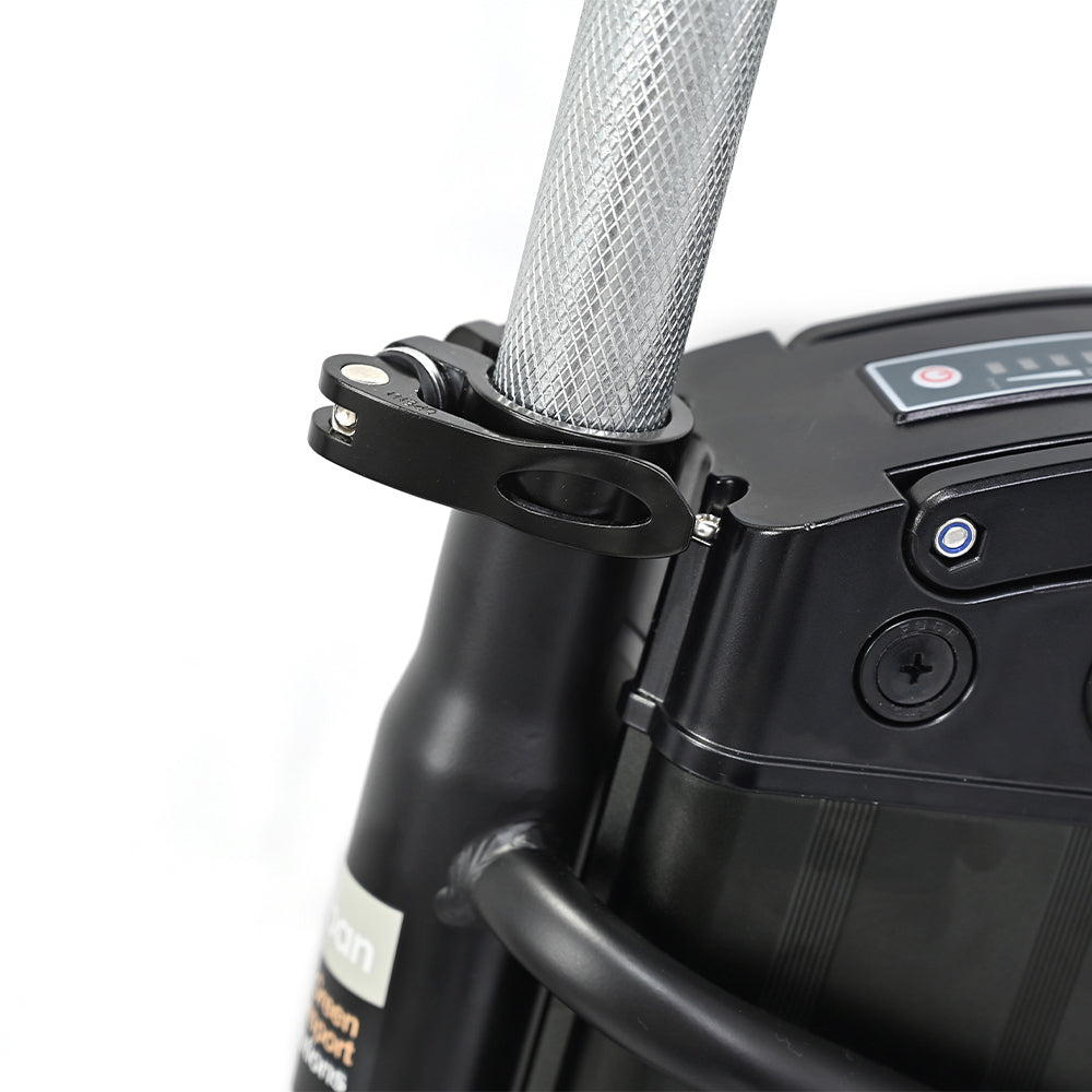 Městské elektrické kolo ONESPORT OT18, pneumatiky 26*2,35 palce, motor 250 W, rychlost 25 km/h, 36 V 14,4 Ah velká baterie, dojezd až 100 km, 7stupňová převodovka Shimano, přední tlumící vidlice, stoupání 25 stupňů, Bluetooth aplikace - černá