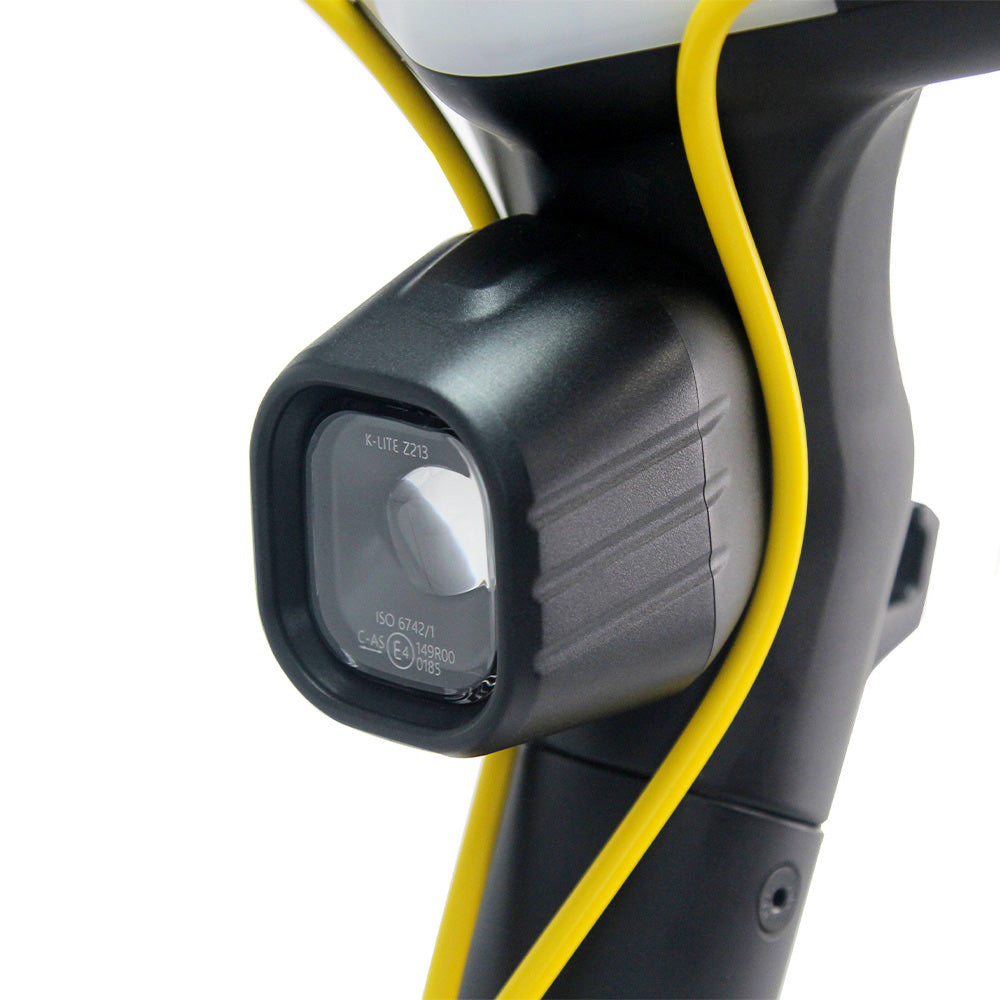 Skládací elektrická koloběžka OOTD S10, 10palcové pneumatiky, motor 1400 W, maximální rychlost 25 km/h, baterie 48 V 20 Ah, dojezd 60-70 km, maximální zatížení 120 kg, tlumení nárazů s kotoučovou brzdou - žlutá