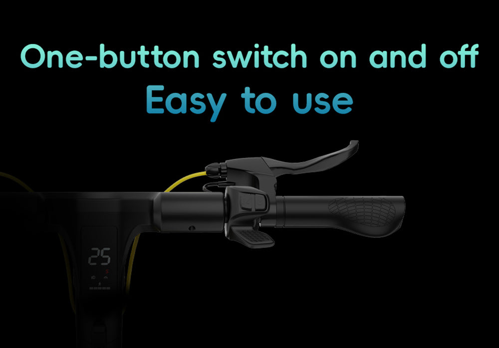 Elektrická koloběžka OOTD S10, motor 1400 W, 10palcové pneumatiky, baterie 48 V 20 Ah, maximální rychlost 55 km/h, dojezd 60–70 km, kotoučová brzda, odpružení vpředu i vzadu