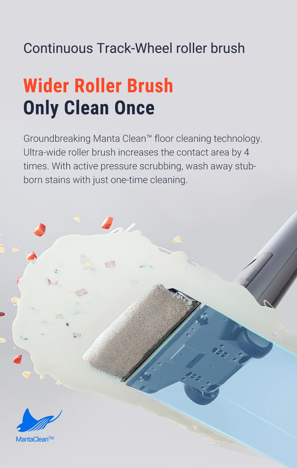 Mokro-suchý vysavač OSOTEK H200 Horizon, automatické samočištění, kapacita 4000 mAh, nádržka na čistou vodu 750 ml, inteligentní nastavení výkonu, doba provozu 35 minut, širší kartáčový válec