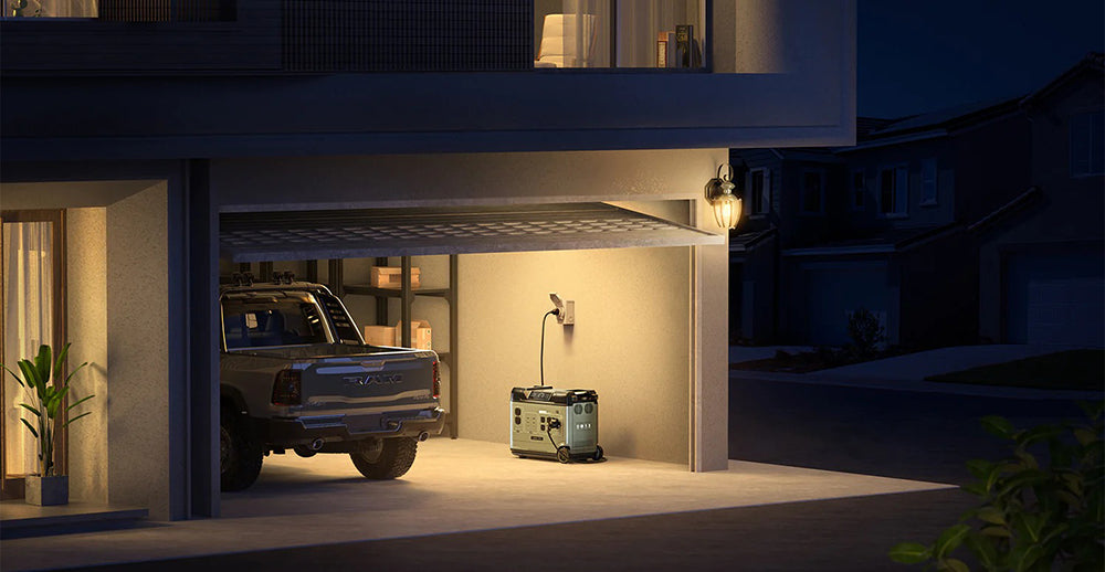 Přenosná elektrárna OUKITEL Abearl P5000, baterie LiFePO4 5120 W, 5x 2200 W AC zásuvek (přepětí 4000 W), bezproblémové zálohování UPS, 92% invertor, rychlé nabíjení AC 1800 W, duální 100 W USB-C, 15 výstupů, MPPT solární generátor pro venkovní i domácí použití, s kolečky