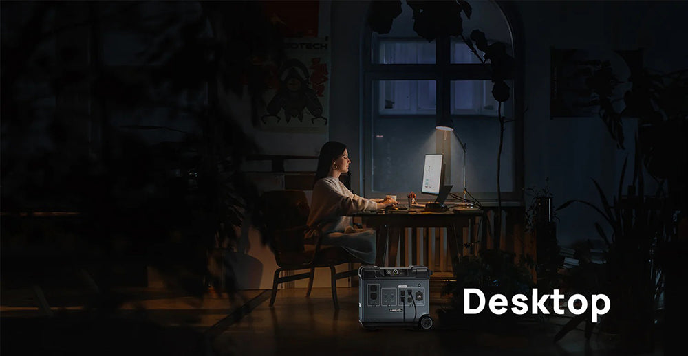 Přenosná elektrárna OUKITEL Abearl P5000, baterie LiFePO4 5120 W, 5x 2200 W AC zásuvek (přepětí 4000 W), bezproblémové zálohování UPS, 92% invertor, rychlé nabíjení AC 1800 W, duální 100 W USB-C, 15 výstupů, MPPT solární generátor pro venkovní i domácí použití, s kolečky