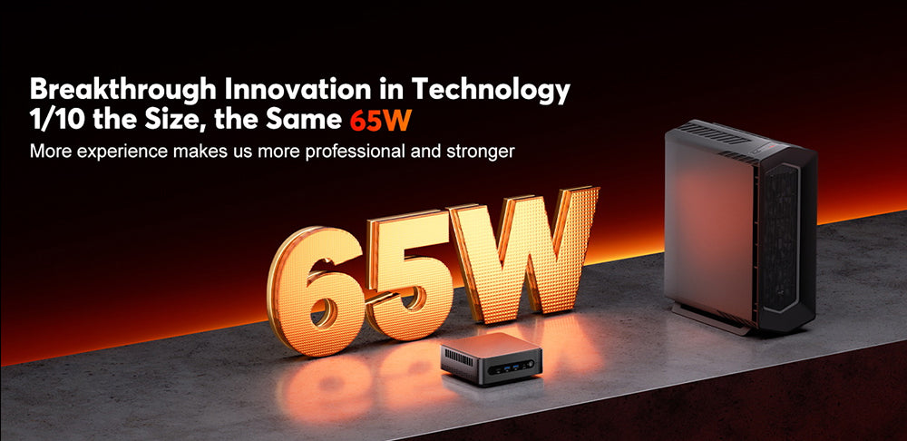 (AI PC) Herní mini PC OUVIS F1A, Intel AI Boost Core Ultra 5 125H 14 jader až 4,5 GHz, 16 GB DDR5 1 TB NVMe SSD, 2x HDMI 2.0 Type-C 4K@60Hz Trojitý displej, 4x USB 3.2, WiFi 6, 2,5 Gb/s LAN, TDP 65 W, Nejlepší stolní PC pro strojové učení, AI počítač