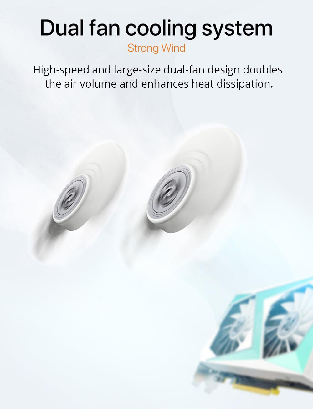 Herní grafická karta PELADN RTX2060 SUPER, 8GB GDDR6 RAM, 8pinový 128bitový procesor, dva ventilátory, PCI Express 3.0, 3xDP 1xHDMI - bílá