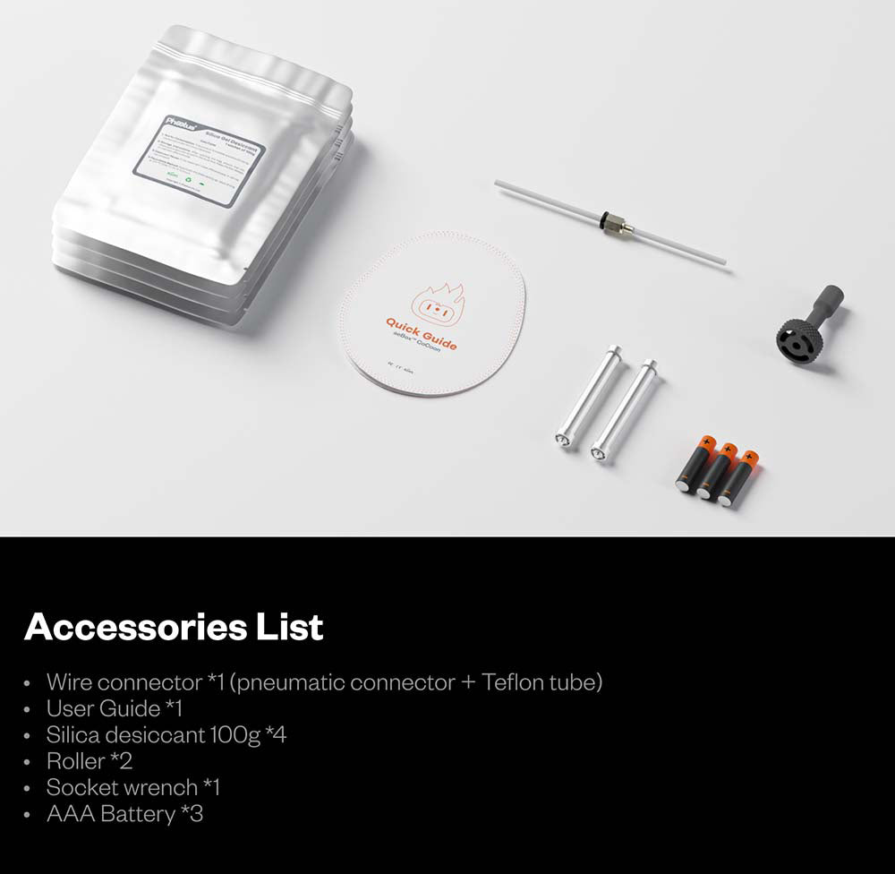 Sušička filamentu Phaetus aeBox CoCoon, monitorování v reálném čase, kapacita vysoušedla 400 g, vhodné pro standardní cívky 1 kg (Φ204*70 mm), nízká spotřeba energie