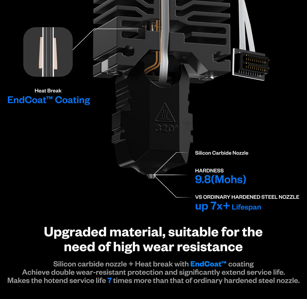 Phaetus Conch Hotend Plus pro Bambu Lab P1/P1S, 0,6 mm