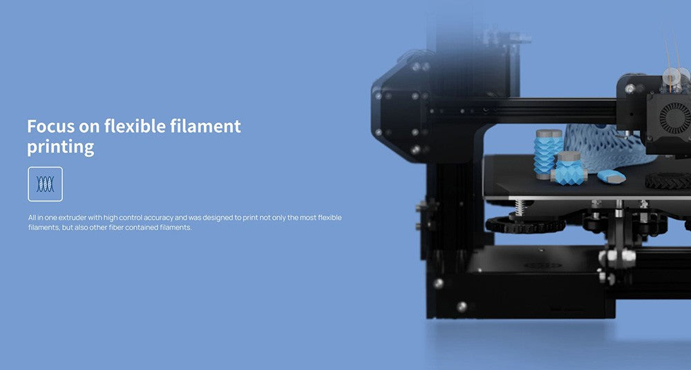 Extruder Phaetus OmniaDrop V3, dvojitý pohon, tisk flexibilním filamentem, chladicí systém hotendu