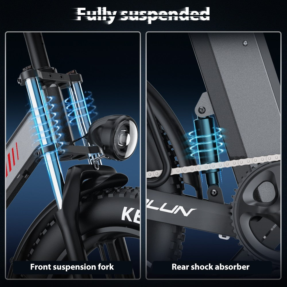 Elektrokolo PHNHOLUN C6 Pro 20*4.0 Fat pneumatiky 1000W motor 60km/h maximální rychlost 48V 17Ah odnímatelná baterie dojezd 80km