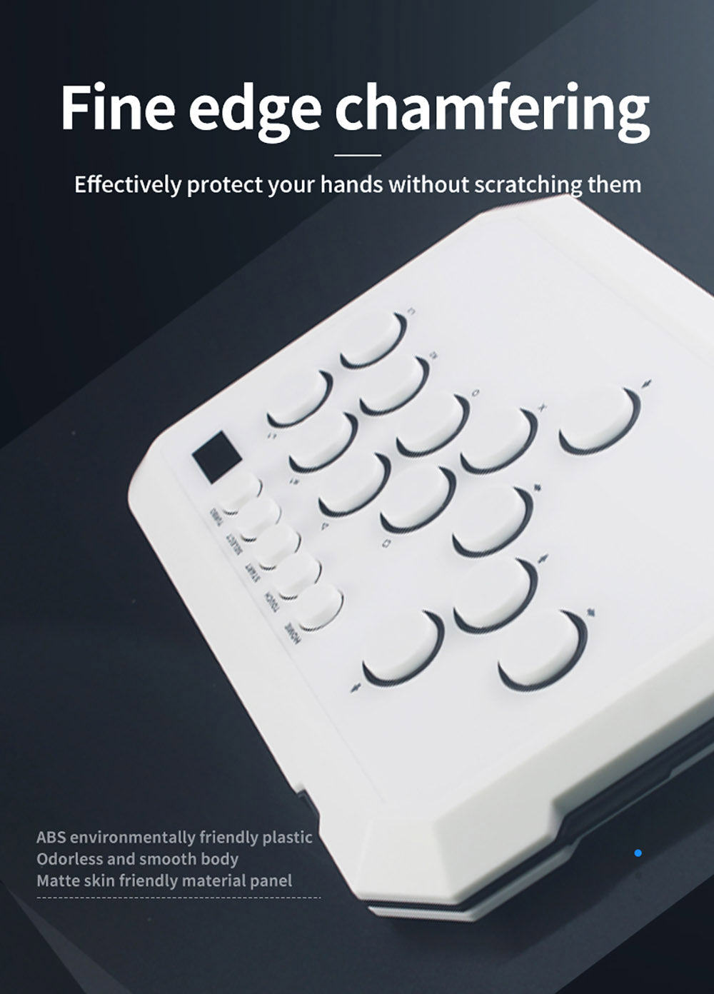 Powkiddy A50 Hitbox Controller bezpákový joystick arkádový ovladač, herní klávesnice kompatibilní s PC, Android, Switch, PS4, PS5, Steam, arkádami