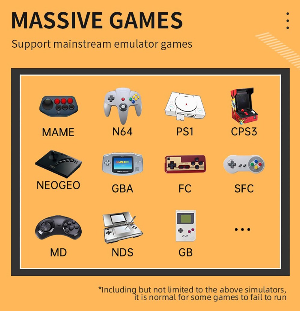 Kapesní herní konzole Powkiddy RGB20S, 16+128GB, 20 000 her, 3,5'' IPS OCA displej, open source pro Linux - modrá