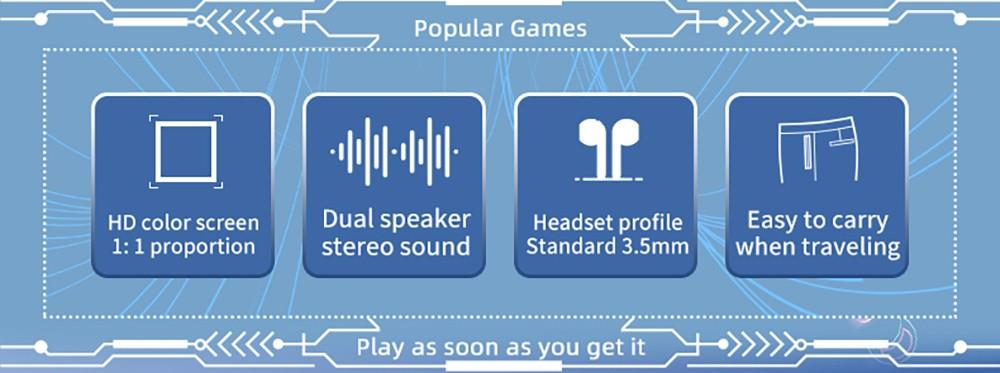 Kapesní herní konzole Powkiddy RGB30 s otevřeným zdrojovým kódem, Linuxem, 16GB TF karta, 5G WiFi - černá