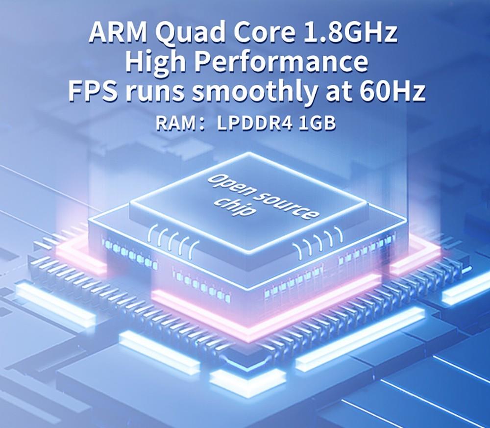 Kapesní herní konzole Powkiddy RGB30 s otevřeným zdrojovým kódem, Linuxem, 16GB TF karta, 5G WiFi - černá