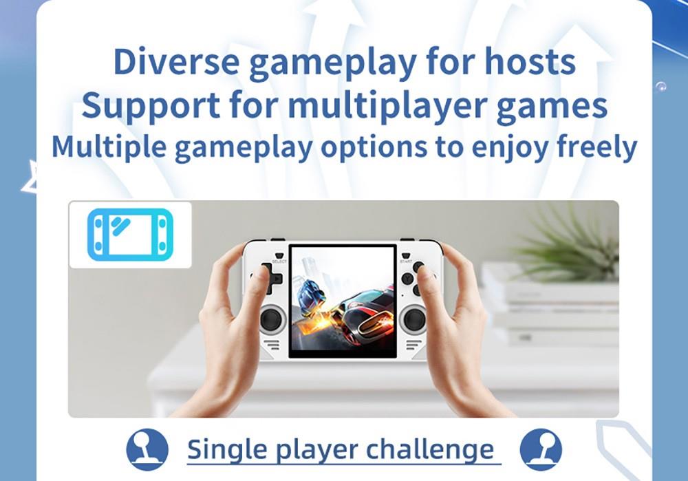 Kapesní herní konzole Powkiddy RGB30 s otevřeným zdrojovým kódem, Linuxem, 16GB TF karta, 5G WiFi - černá