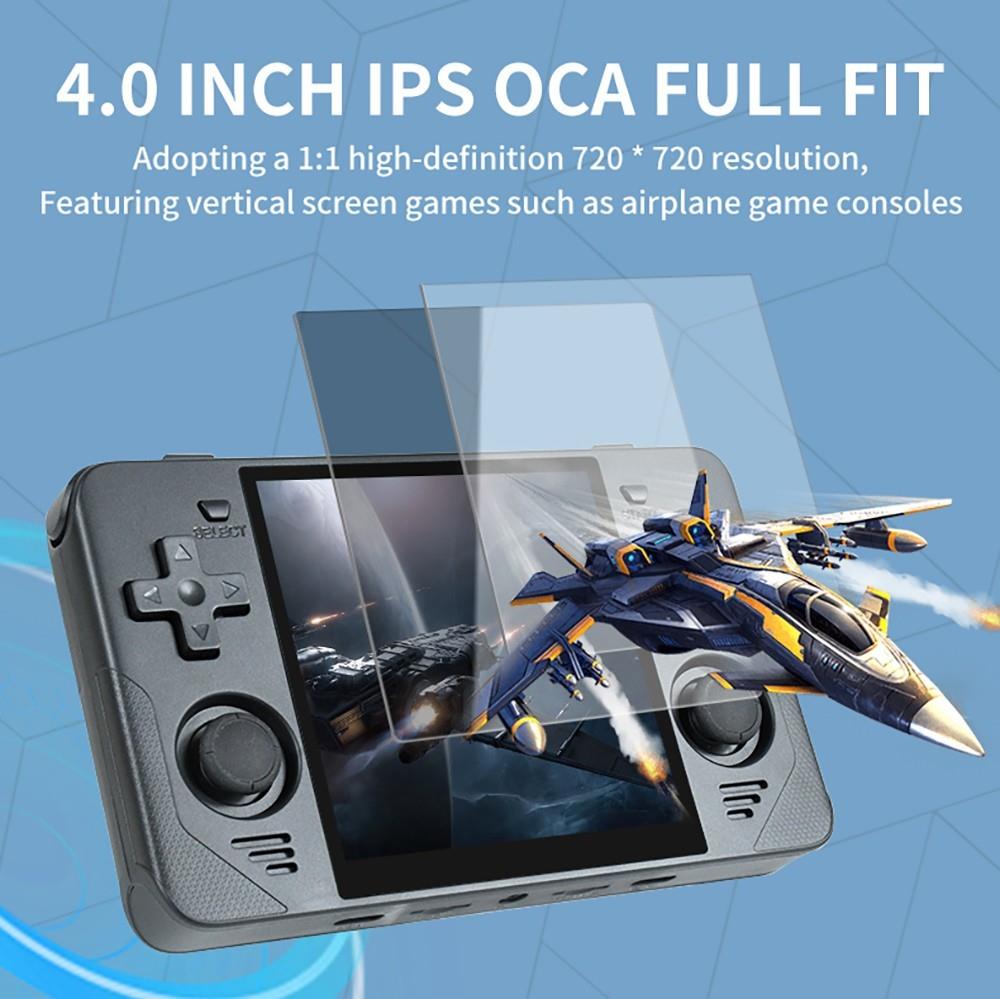 Kapesní herní konzole Powkiddy RGB30 s otevřeným zdrojovým kódem, Linuxem, 16GB TF karta, 5G WiFi - černá