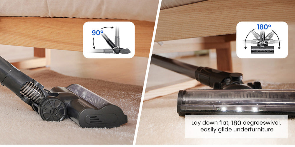 Bezdrátový vysavač Proscenic P11 Mopping, sací tlak 35 kPa, nádoba na prach o objemu 0,65 l, 5stupňový filtrační systém, odnímatelná baterie 2000 mAh, výdrž baterie až 50 minut, dotyková obrazovka