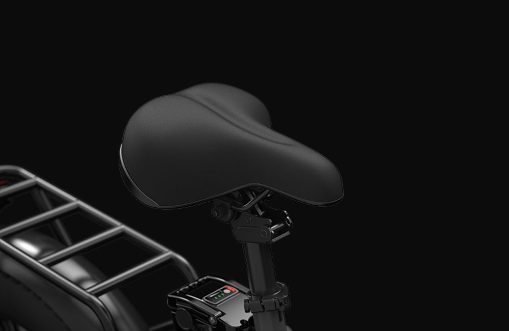 Elektrokolo PVY LS20, motor 250 W, baterie 48 V 16,5 Ah, tlusté pneumatiky 20 x 4,0 palce, maximální rychlost 25 km/h, dojezd 100 km, hydraulická brzda, uzamykatelná tlumicí vidlice, řazení Shimano 7 rychlostí, LCD displej - šedé