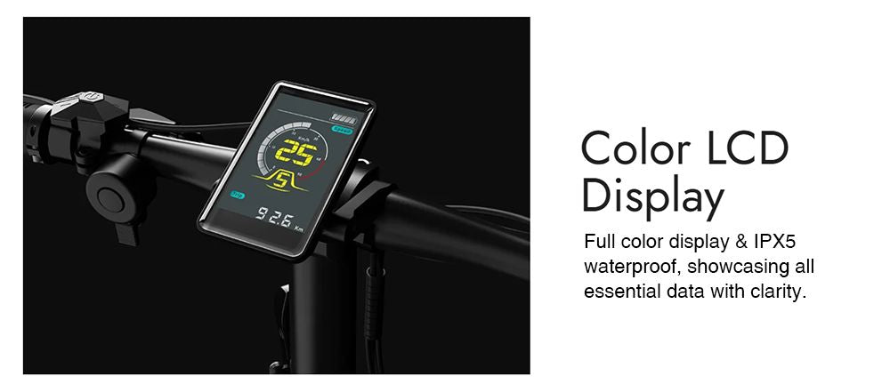 Elektrokolo PVY Turbo, motor 250 W, baterie 48 V 13 Ah, tlusté pneumatiky 20 x 4,0 palce, maximální rychlost 25 km/h, dojezd 100 km, řazení Shimano 7 rychlostí, mechanická kotoučová brzda, odpružená přední vidlice a mechanický tlumič vzadu.