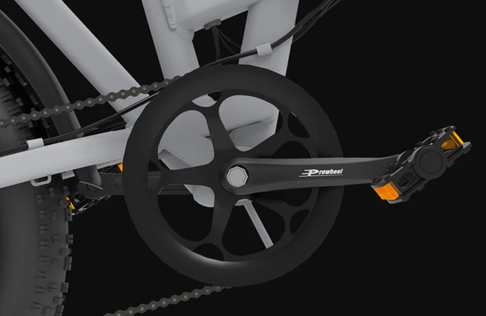 Skládací elektrokolo PVY Z20 Plus 1000W, tlusté pneumatiky 20*4,0, 48V, baterie 16,5Ah, dojezd 80–120 km, 7stupňová převodovka Shimano, uzamykatelná odpružená vidlice a zadní tlumič, hydraulická brzda, barevný LCD displej, nosnost 150 kg – zelená