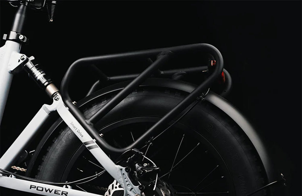 Skládací elektrokolo PVY Z20 Plus 1000W, tlusté pneumatiky 20*4,0, 48V, baterie 16,5Ah, dojezd 80–120 km, 7stupňová převodovka Shimano, uzamykatelná odpružená vidlice a zadní tlumič, hydraulická brzda, barevný LCD displej, nosnost 150 kg – zelená