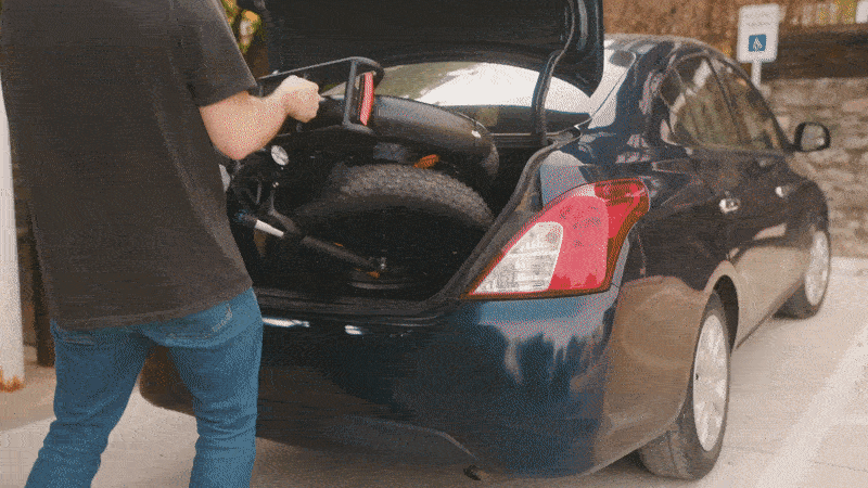 Skládací elektrokolo PVY Z20 Plus, tlusté pneumatiky 20*4,0 palce, motor 1000 W, rychlost 50 km/h, baterie 48 V 16,5 Ah, dojezd 80–120 km, nosnost 150 kg, Shimano 7 rychlostí, elektrické horské kolo – šedé