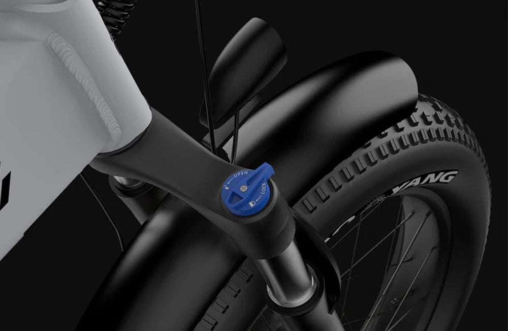 Skládací elektrokolo PVY Z20 Plus 1000W, tlusté pneumatiky 20*4,0, 48V, baterie 16,5Ah, dojezd 80–120 km, 7stupňová převodovka Shimano, uzamykatelná odpružená vidlice a zadní tlumič, hydraulická brzda, barevný LCD displej, nosnost 150 kg – zelená