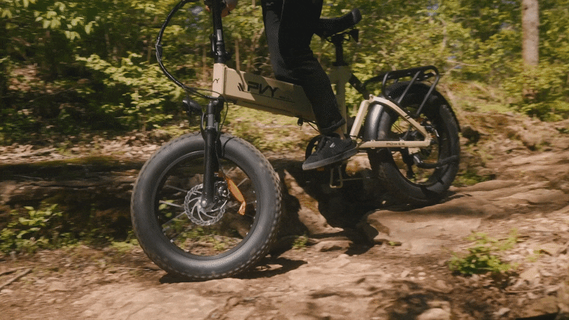 Skládací elektrokolo PVY Z20 Plus, tlusté pneumatiky 20*4,0 palce, motor 1000 W, rychlost 50 km/h, baterie 48 V 16,5 Ah, dojezd 80–120 km, nosnost 150 kg, Shimano 7 rychlostí, elektrické horské kolo – šedé