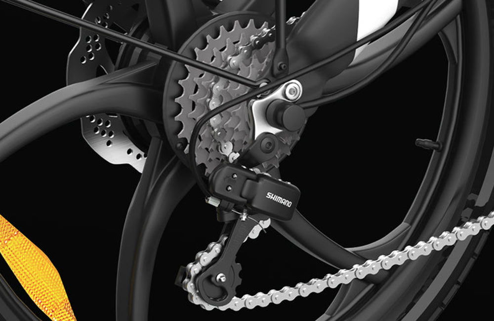 Elektrokolo PVY Z20 Pro, 20palcové pneumatiky, 250W motor v náboji, maximální rychlost 25 km/h, 36 V, 10,4 Ah, vyměnitelná baterie, dojezd 80–100 km, LCD displej – šedý