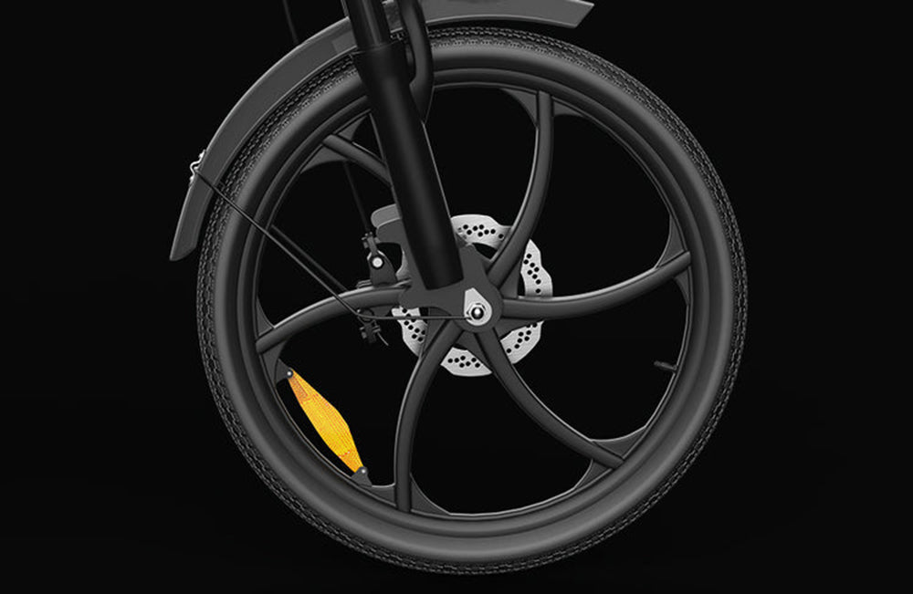 Elektrokolo PVY Z20 Pro, 20palcové pneumatiky, 250W motor v náboji, maximální rychlost 25 km/h, 36 V, 10,4 Ah, vyměnitelná baterie, dojezd 80–100 km, LCD displej – šedý