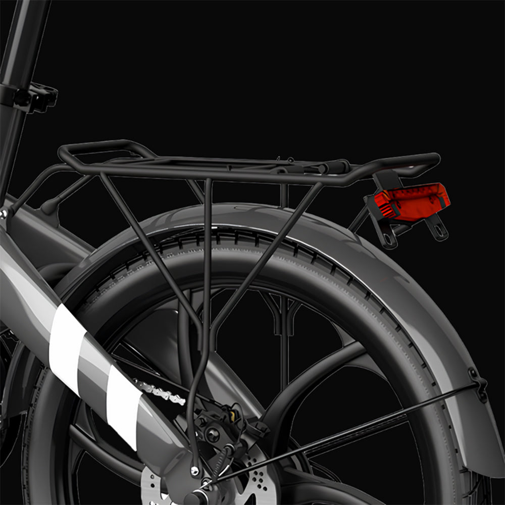 Elektrokolo PVY Z20 Pro, 20palcové pneumatiky, 250W motor v náboji, maximální rychlost 25 km/h, 36 V, 10,4 Ah, vyměnitelná baterie, dojezd 80–100 km, LCD displej – šedý