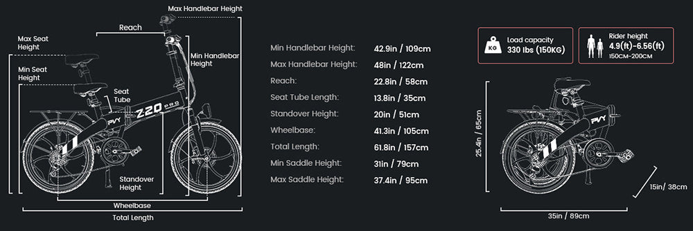 Elektrokolo PVY Z20 Pro, 20palcové pneumatiky, 250W motor v náboji, maximální rychlost 25 km/h, 36 V, 10,4 Ah, vyměnitelná baterie, dojezd 80–100 km, LCD displej – šedý