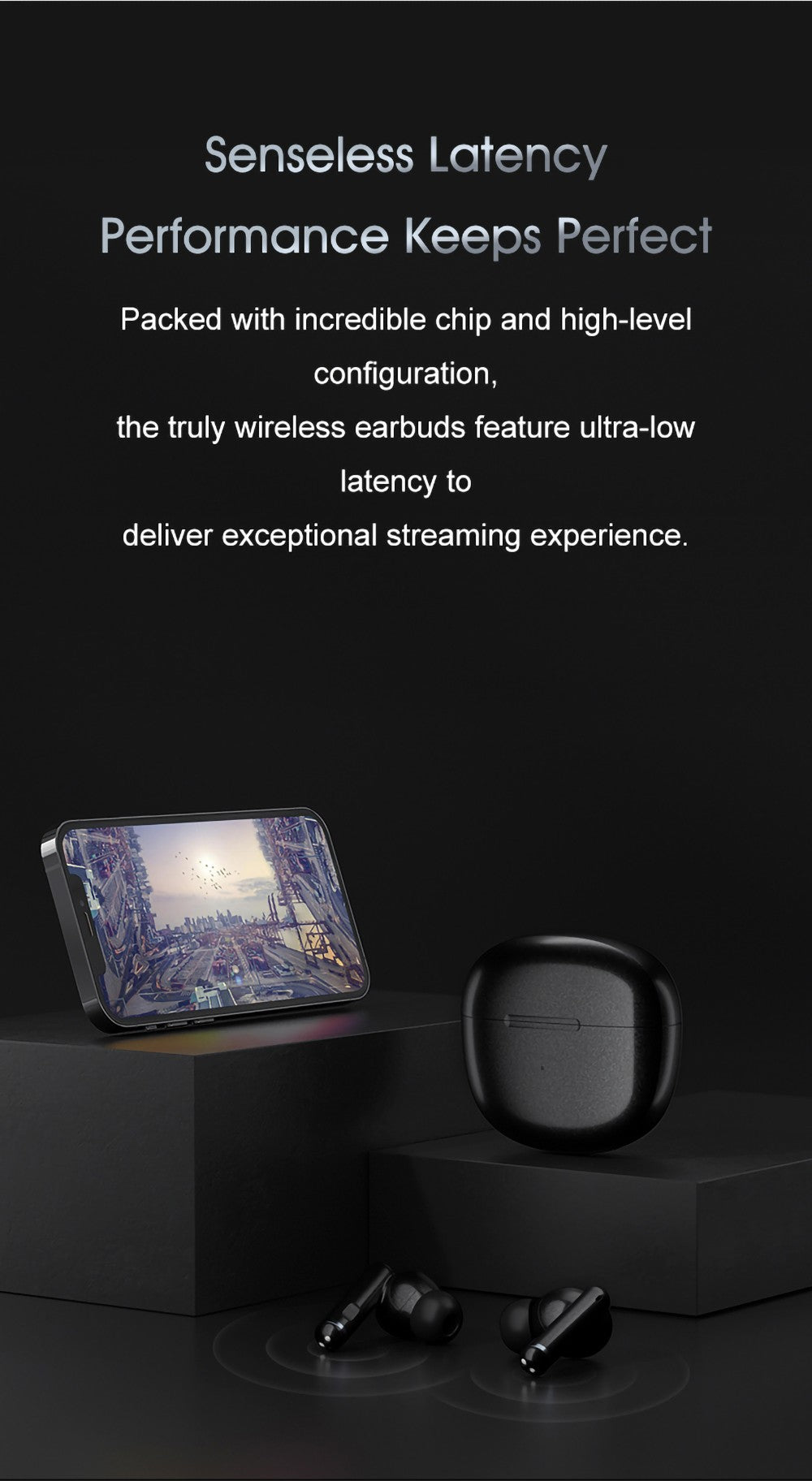 Sluchátka QCY HT03 ANC TWS, Bluetooth 5.1