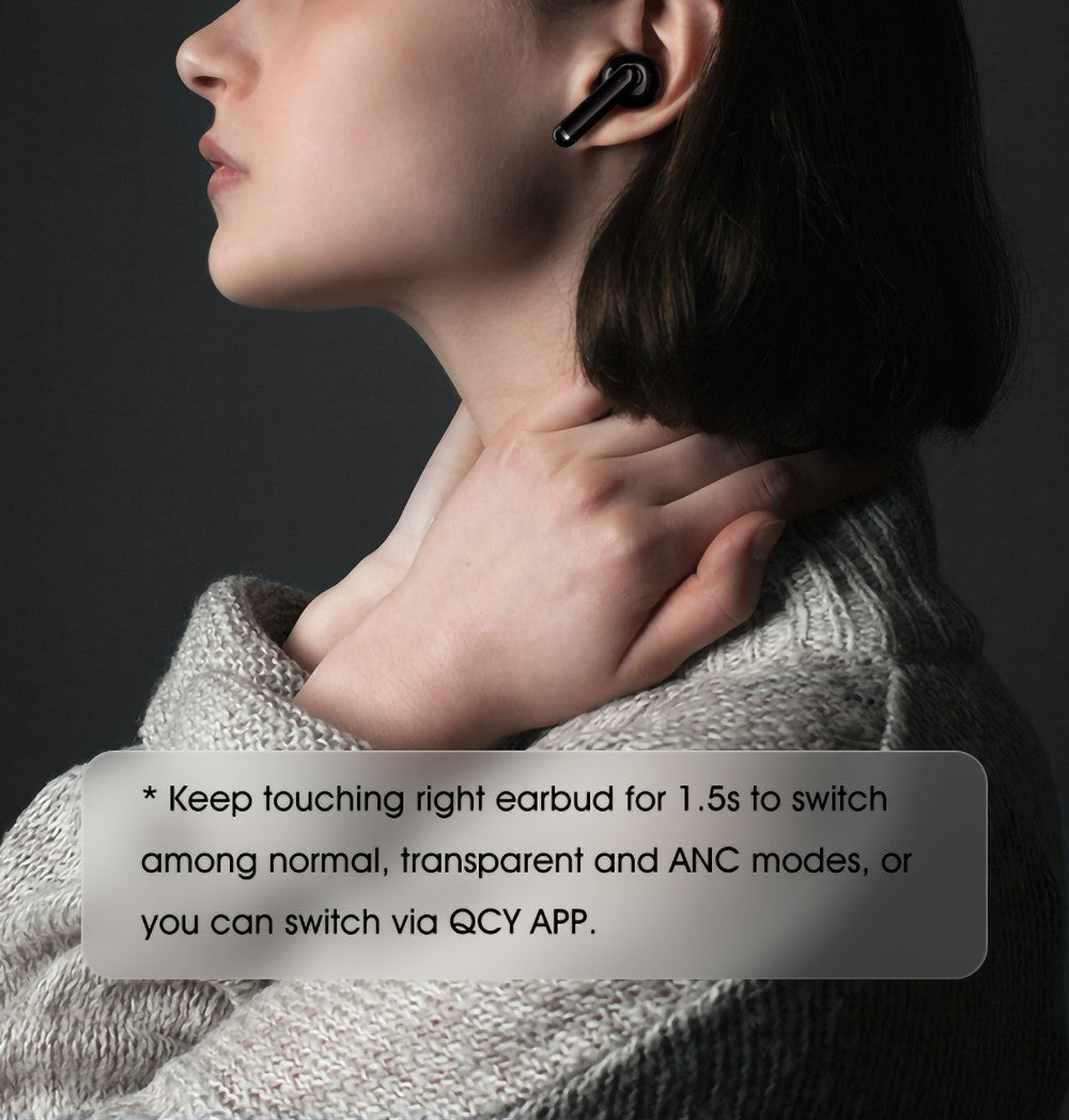 Sluchátka QCY HT03 ANC TWS, Bluetooth 5.1