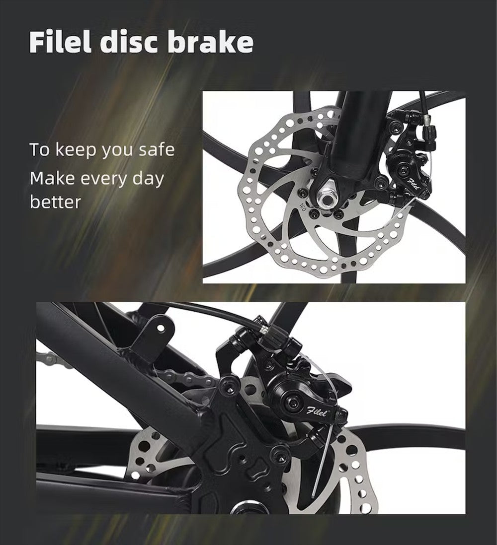 Elektrokolo RANDRIDE YA20, motor 500 W, maximální rychlost 40 km/h, baterie 48 V 12,8 Ah, dojezd 80–90 km/h, pneumatiky CST 20 x 1,95 palce, nosnost 120 kg, Shimano 7 rychlostí