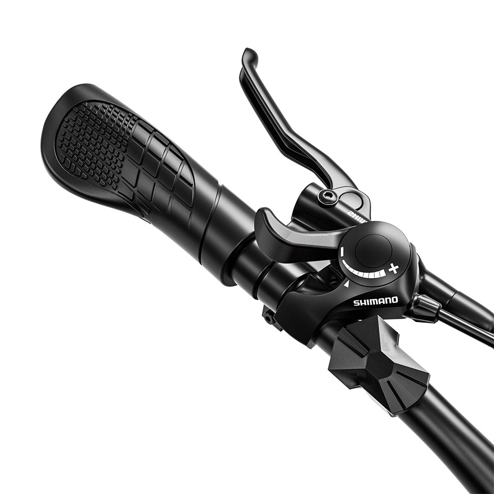 RANDRIDE YG90B Electric Bike 1000W Motor 45km/h Max Speed 48V 17Ah Removable battery 80-90KM Max Range 27.5*2.4&#39;&#39; CST Tires 120kg Load Shimano 21 Gears Hydraulic brake - Black &amp; Red