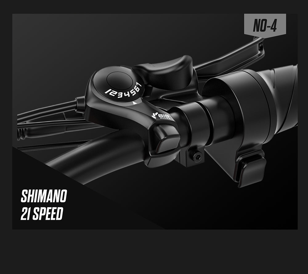 Elektrické kolo RANDRIDE YG90B, motor 1000 W, maximální rychlost 45 km/h, vyjímatelná baterie 48 V, dojezd 80–90 km, pneumatiky CST 27,5*2,4 palce, nosnost 120 kg, převodovka Shimano 21, hydraulická brzda – černo-červená