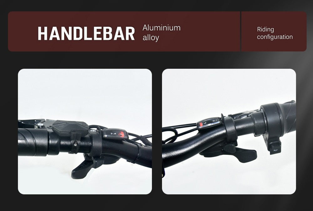 Elektrokolo RANDRIDE YS90, motor 1000 W, maximální rychlost 45 km/h, baterie 48 V 13,6 Ah, dojezd 60–70 km, pneumatiky 27,5*2,4 palce, nosnost 150 kg, hydraulické kotoučové brzdy SHIMANO MicroNew, 27 převodů