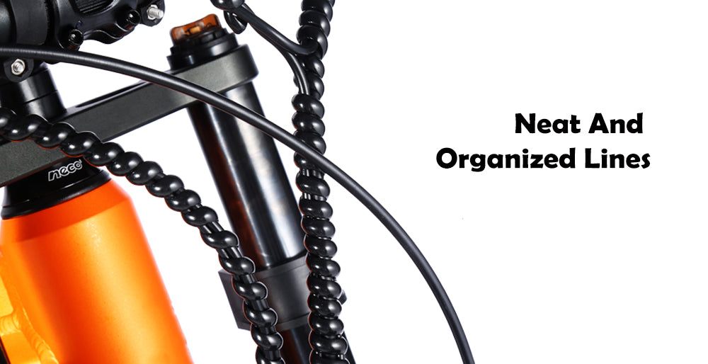 Elektrokolo RANDRIDE YX80, bezkartáčový motor 1500 W, baterie 48 V 20 Ah, tlusté pneumatiky CST 26 x 4,0", maximální rychlost 50 km/h, maximální dojezd 124 km, zadní tlumič, hydraulické brzdy Shimano, řazení Shimano 7 rychlostí, LCD displej