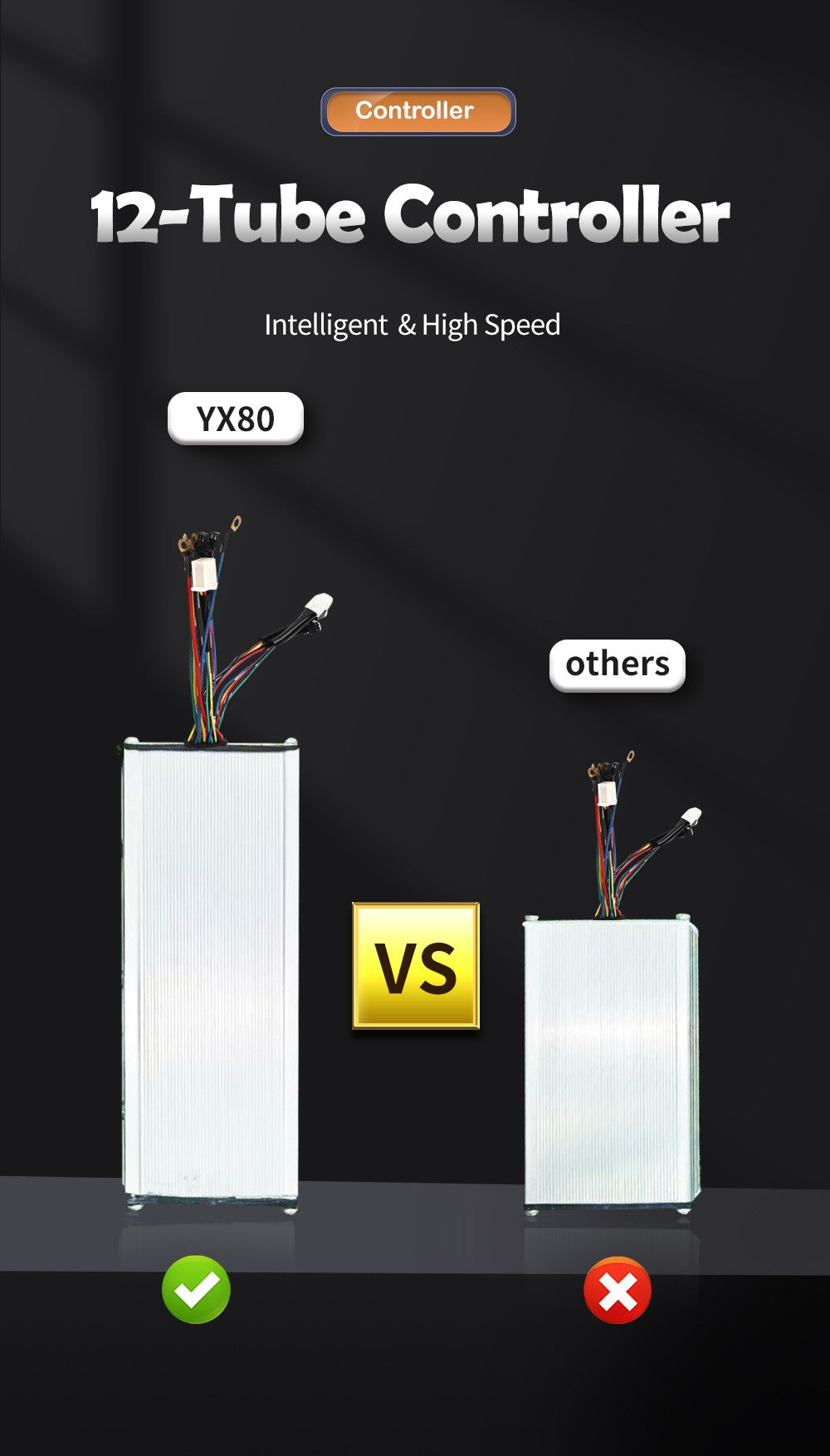 Elektrokolo RANDRIDE YX80, bezkartáčový motor 1500 W, baterie 48 V 20 Ah, tlusté pneumatiky CST 26 x 4,0", maximální rychlost 50 km/h, maximální dojezd 124 km, zadní tlumič, hydraulické brzdy Shimano, řazení Shimano 7 rychlostí, LCD displej