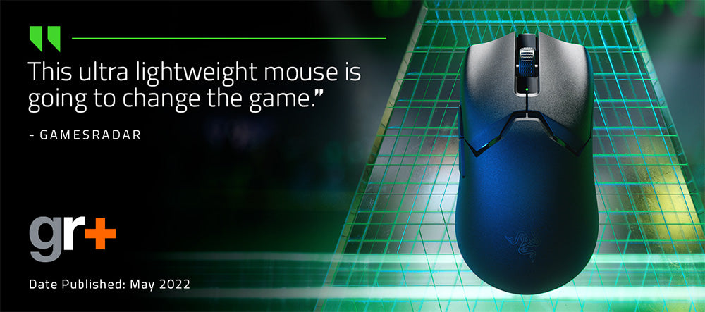 Bezdrátová herní myš Razer Viper V2 Pro, ultralehká 58g, optický senzor 30K DPI, výdrž baterie 90 hodin - bílá