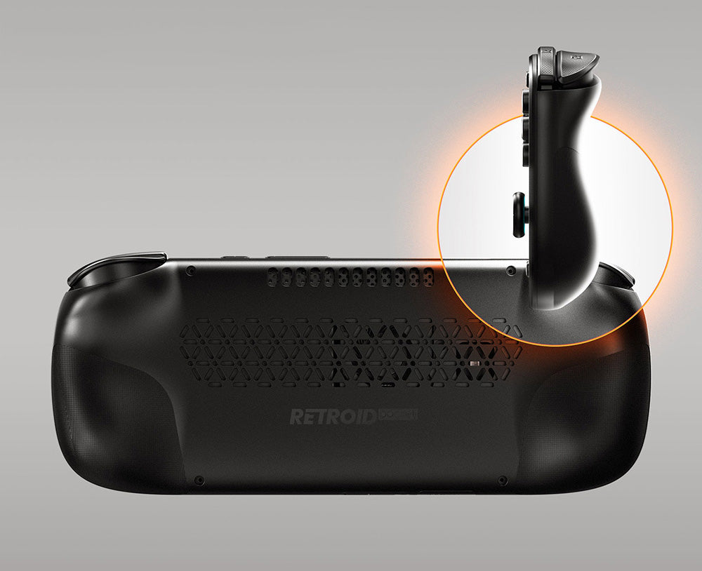 Herní konzole Retroid Pocket 5, Android 13, 5,5palcový 1080p AMOLED displej, 8 GB RAM LPDDR4x, 128 GB úložiště UFS 3.1, WiFi 6 Bluetooth 5.1, baterie 5000 mAh - černá