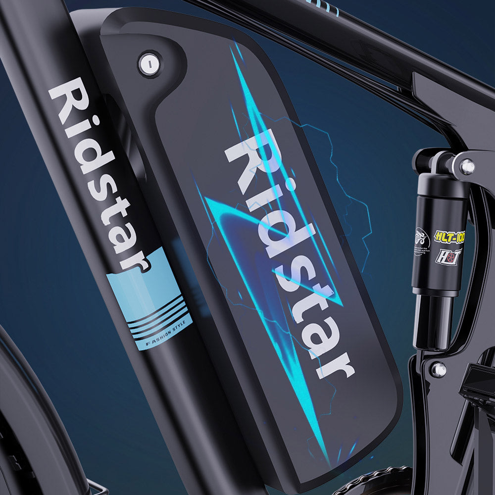 Elektrokolo Ridstar E26 Pro, motor 1000 W*2, baterie 48 V 23 Ah, tlusté pneumatiky 26*4 palce, maximální rychlost 49 km/h, dojezd 75 km, dvojitá hydraulická brzda, celoodpružené, řazení Shimano 7 rychlostí